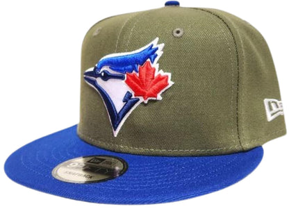 New Era MLB Toronto Blue Jays 9FIFTY Adjustable Snapback Hat - Olive Green/Blue