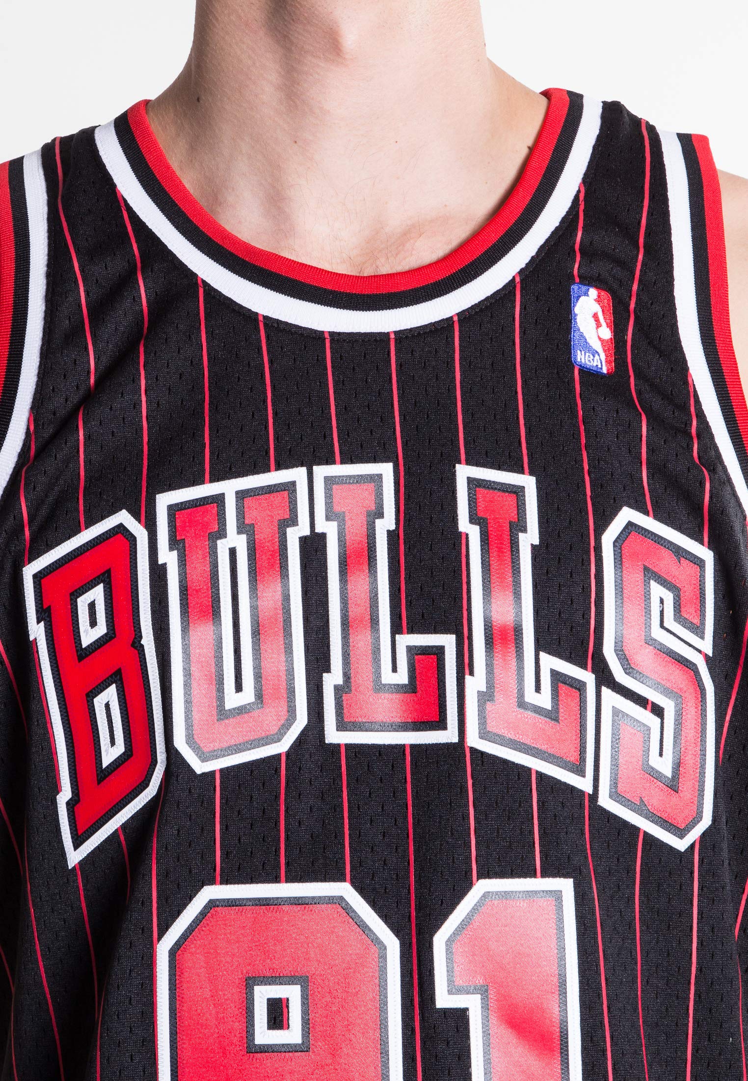 Mitchell & Ness Dennis Rodman 1995-96 Chicago Bulls Replica Swingman NBA Jersey HWC Basketball Trikot Black