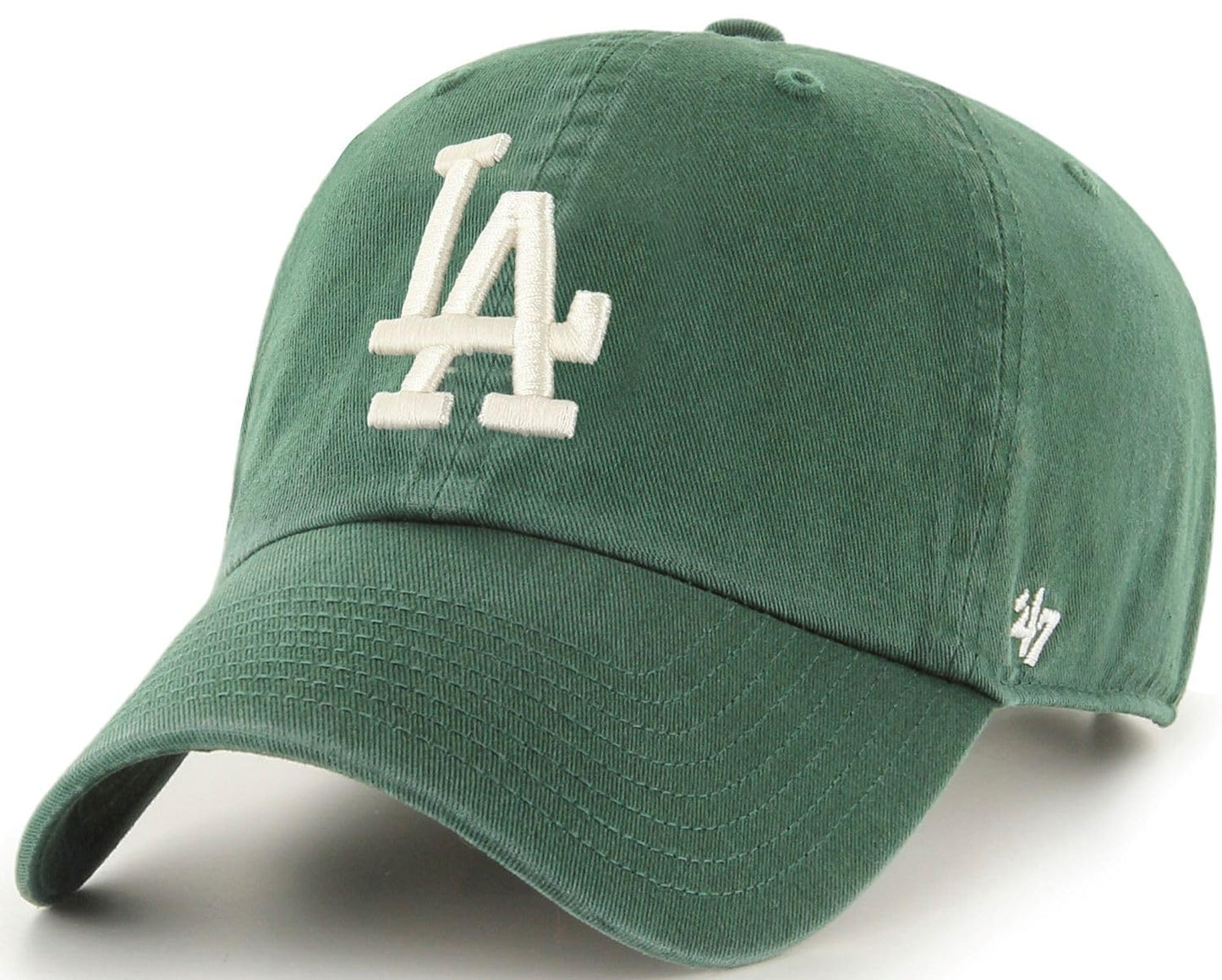 '47 Clean Up MLB Los Angeles Dodgers Adjustable Hat Cap - Dark Green