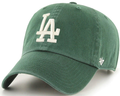 '47 Clean Up MLB Los Angeles Dodgers Adjustable Hat Cap - Dark Green