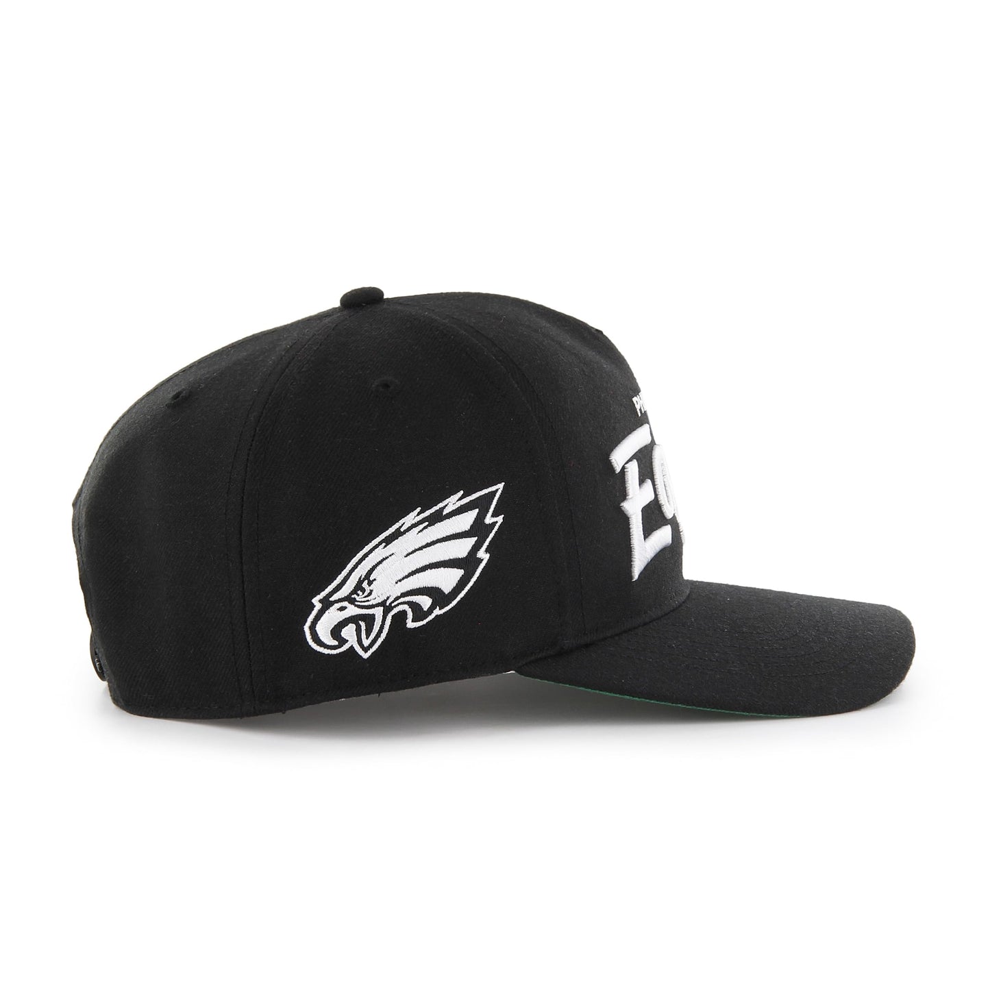47 NFL Philadelphia Eagles Attitude Hitch Relaxed Fit Snapback Cap Black