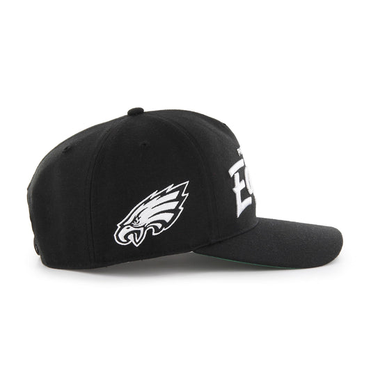 47 NFL Philadelphia Eagles Attitude Hitch Relaxed Fit Snapback Cap Black