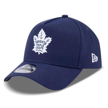 New Era NHL Toronto Maple Leafs 9FORTY A-Frame Adjustable Snapback Hat - Navy Blue