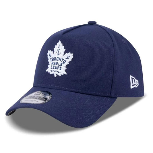 New Era NHL Toronto Maple Leafs 9FORTY A-Frame Adjustable Snapback Hat - Navy Blue