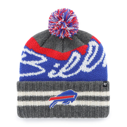 47 NFL Buffalo Hyperbolic Cuff Knit Hat Toque - Grey