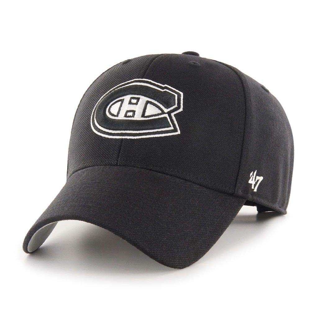 47 Men's Montreal Canadiens Black/White MVP Adjustable Hat - One Size