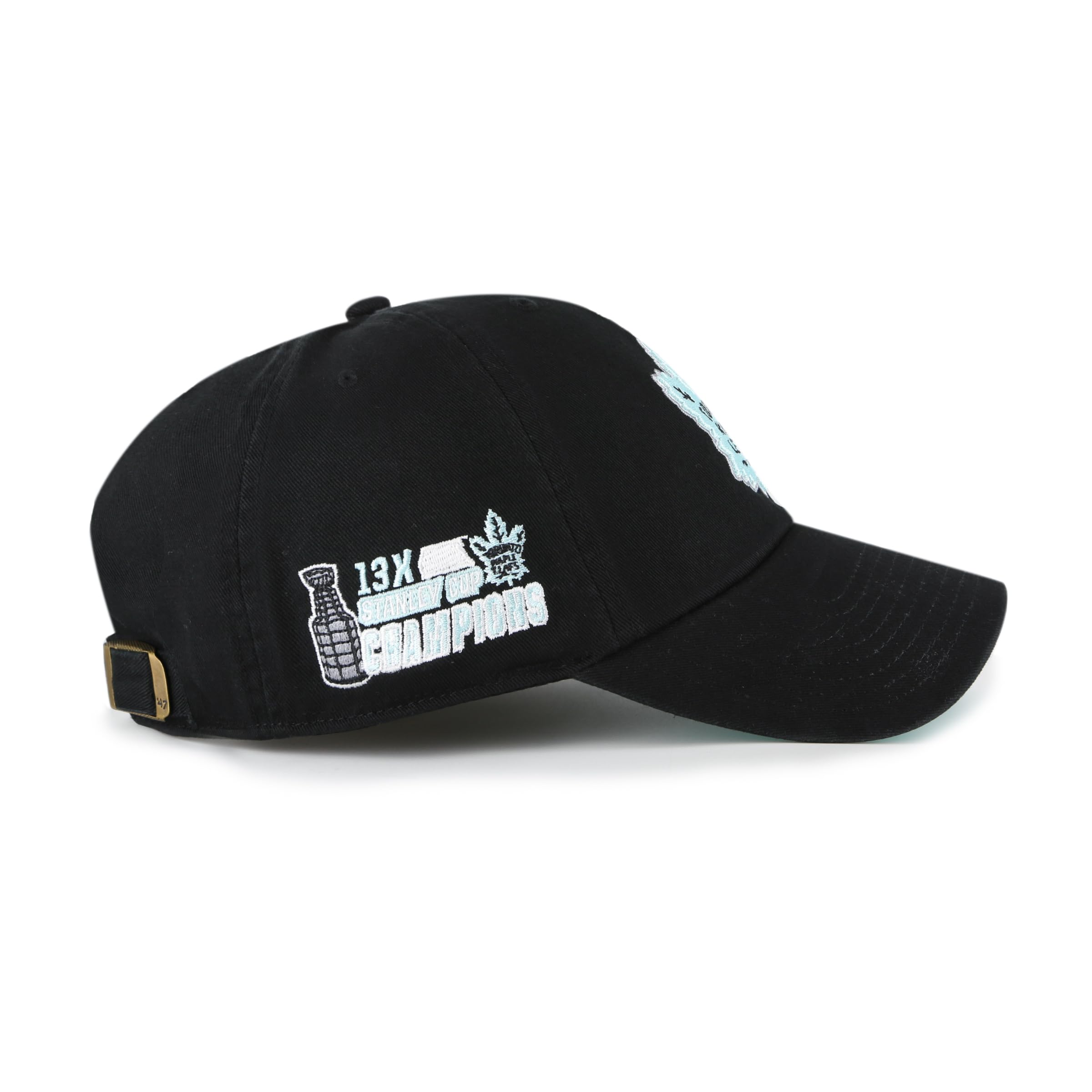 47 NHL Toronto Black Mint Double Under Clean Up Adjustable Hat - Black