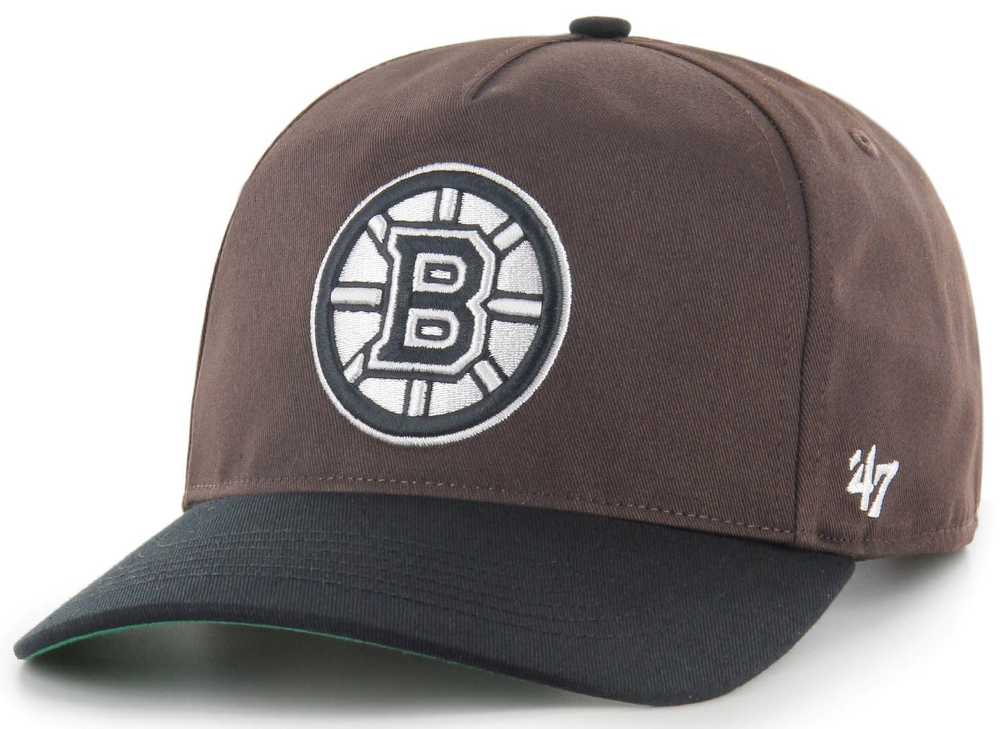 47 Hitch Sure Shot NHL Boston Snapback Hat - Dark Chocolate