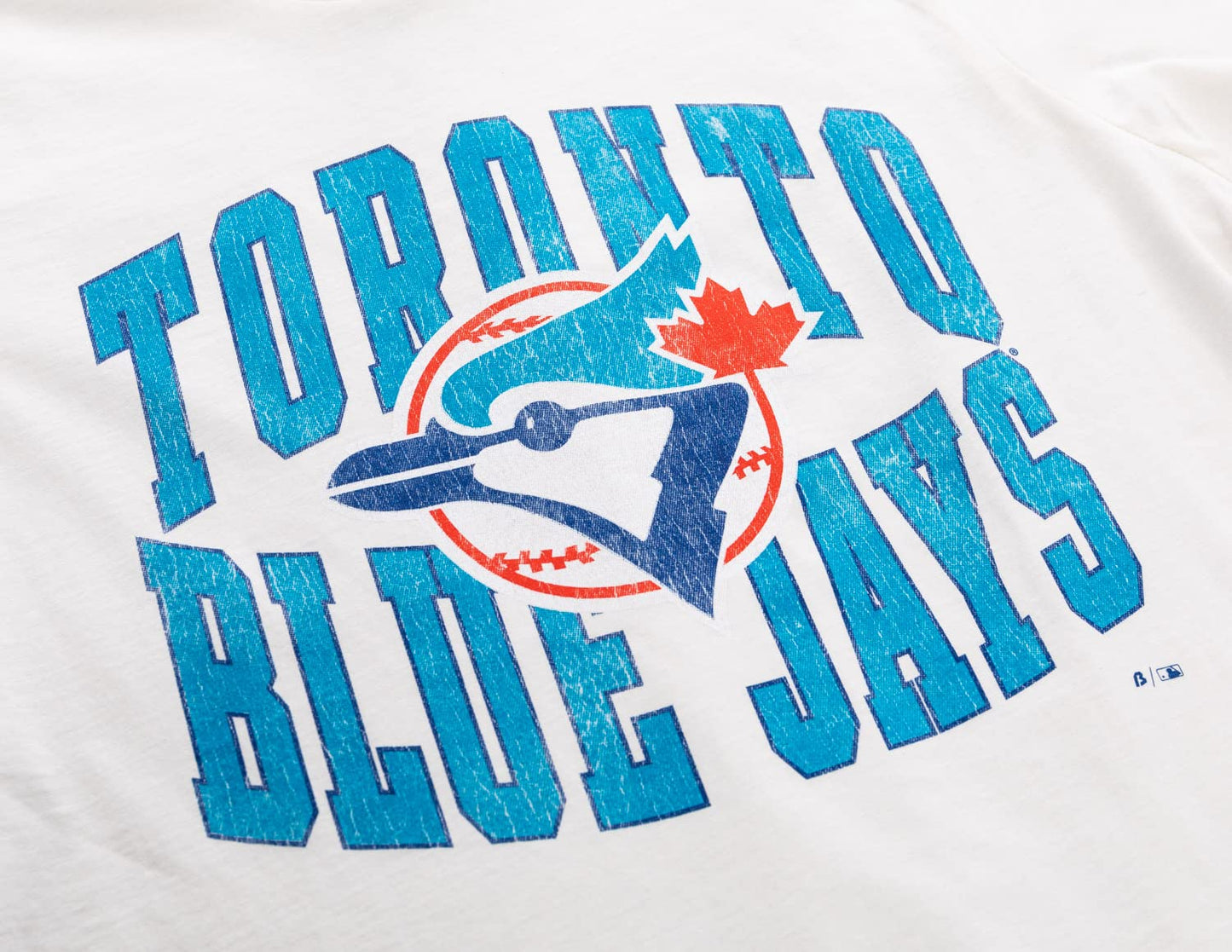 Bulletin MLB Toronto Blue Jays 'The Natural' Distressed Retro Men's Cotton T-Shirt