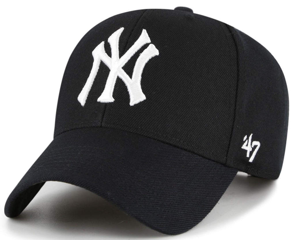 47 MVP MLB New York Sure Shot Adjustable Snapback Hat - Black/White