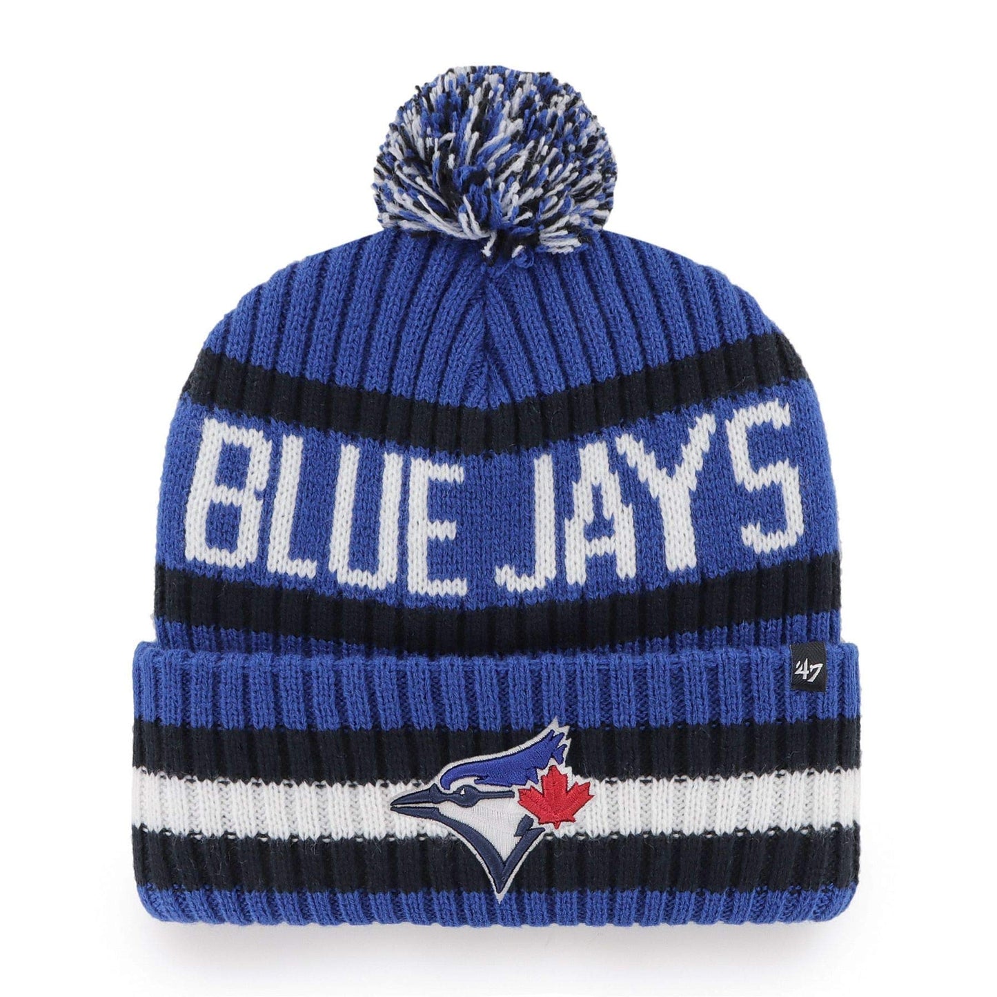 Toronto Blue Jays MLB '47 Bering Cuff Pom Knit Hat - One Size