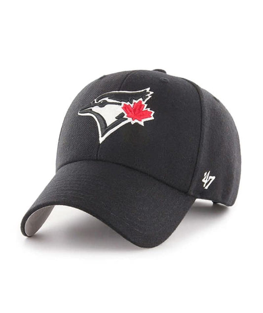'47 Toronto Blue Jays Hat Mens Womens MVP Adjustable Cap, Black