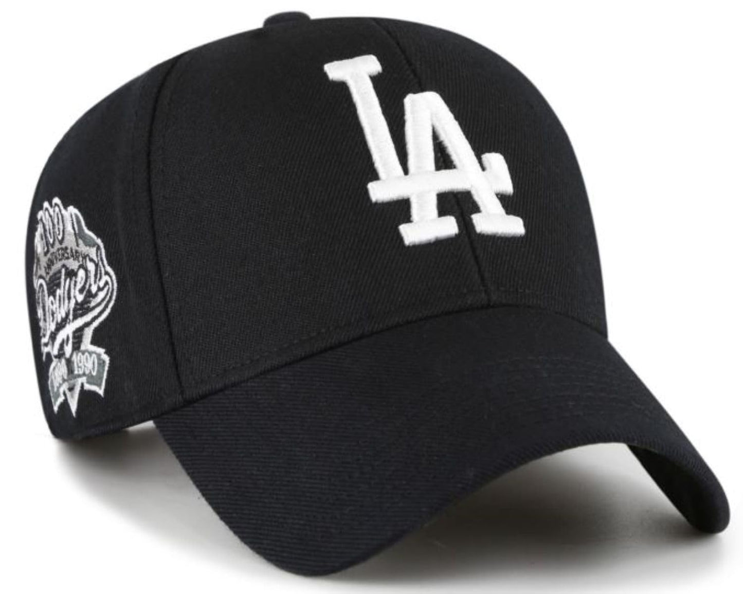 47 MLB MVP Los Angeles Sure Shot Adjustable Snapback Hat - Black/White