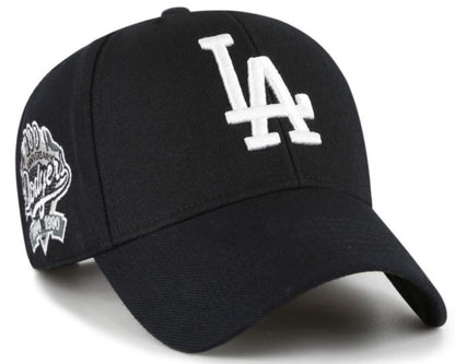 47 MLB MVP Los Angeles Sure Shot Adjustable Snapback Hat - Black/White
