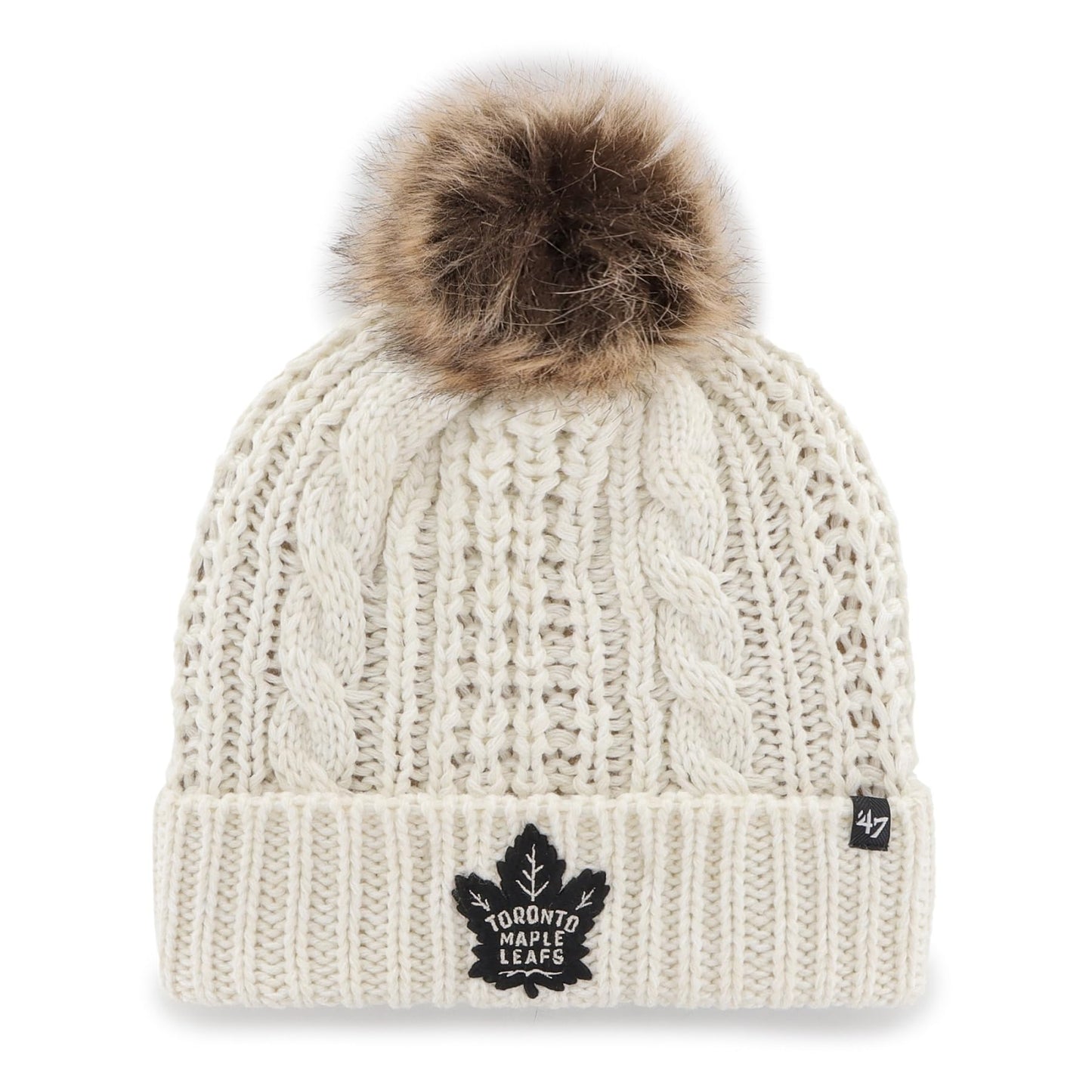 47 Brand Toronto Maple Leafs Womens Meeko Knit-White