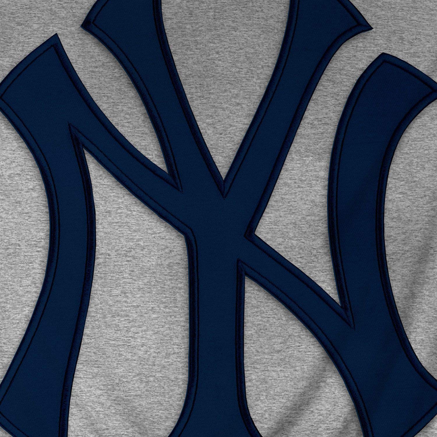 New York Yankees Express Twill Logo Hoodie Navy Logo