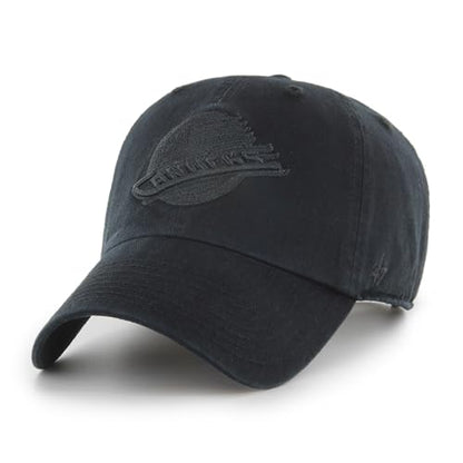 47 NHL Vancouver Clean Up Adjustable Hat - Black/Black