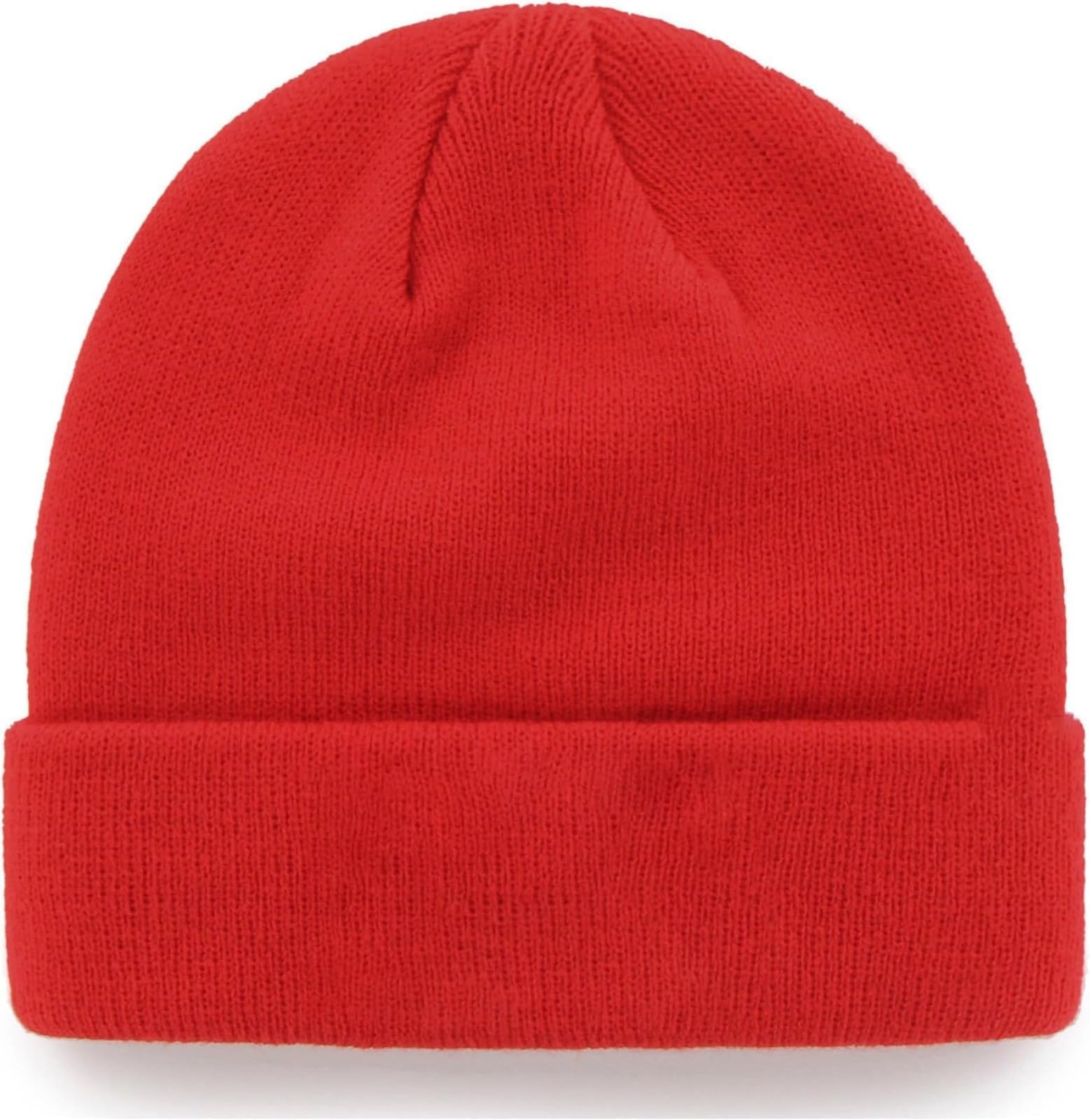 47 NBA Unisex-Adult Primary Logo Cuffed Knit Primary Logo Team Color Beanie Hat Cold Weather Hat, One Size