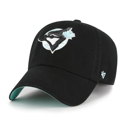 47 MLB Toronto Black Mint Double Under Clean Up Adjustable Hat - Black