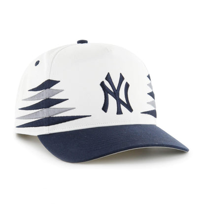 47 MLB Hitch New York Diamond Snapback Hat - White/Navy