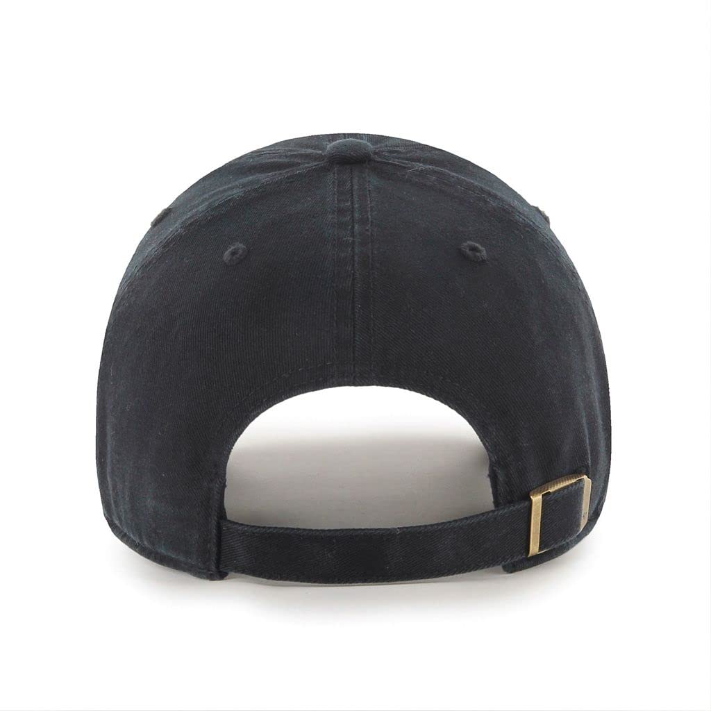 47 Men's Vintage Skate Logo Black on Black Clean Up Adjustable Hat - One Size