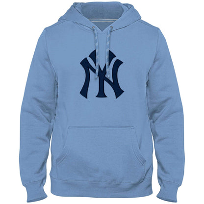 New York Yankees Express Twill Logo Hoodie Navy Logo