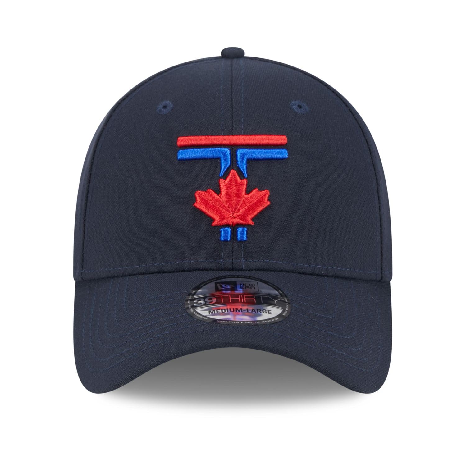 New Era MLB Toronto Blue Jays 2024 City Connect 39THIRTY Flex Hat - Navy (CA/US, Alpha, One Size, L/XL, Navy)