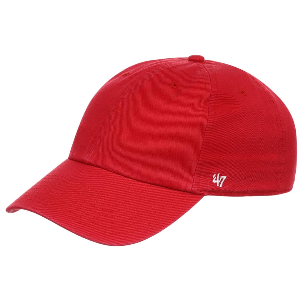 '47 Classic Clean Up Adjustable Strapback Red Cap