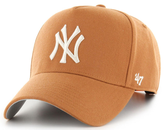 47 Offside DT MLB New York Clay Ballpark Adjustable Snapback Hat - Brown