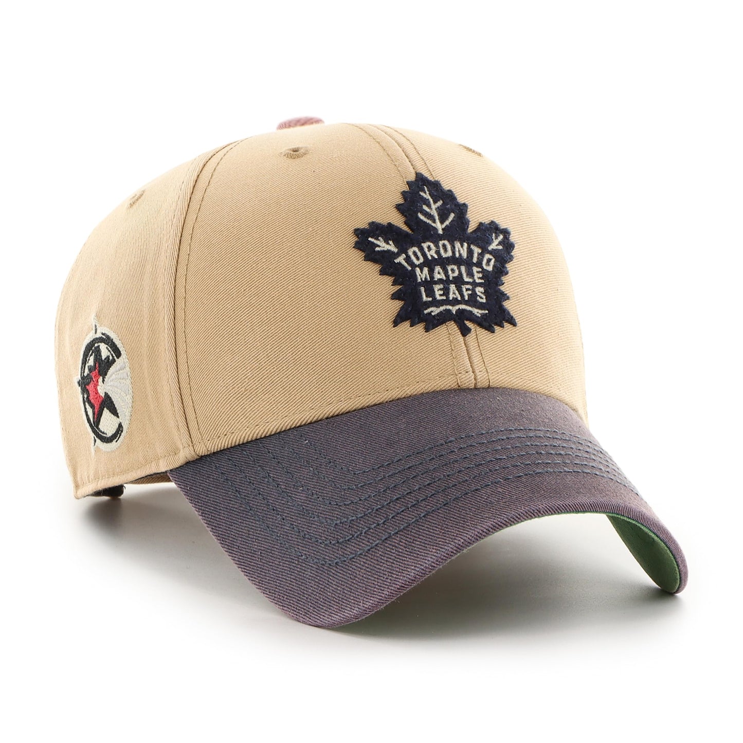 47 Brand NHL Toronto Maple Leafs Dusted Sedgwick MVP Adjustable Hat Khaki/Navy