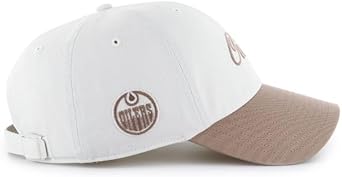 47 NHL Edmonton Foundational TT Clean Up Adjustable Snapback Hat - White/Tan