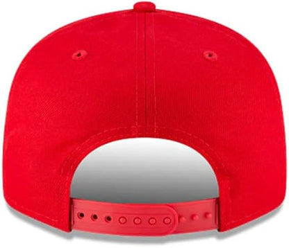 New Era NFL 9FIFTY Team Color Adjustable Snapback Hat Cap - One Size, Tampa Bay Buccaneers - Red, One Size