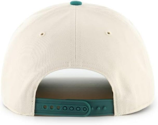 47 NFL Miami Natural Rope TT Hitch Adjustable Snapback Hat - Beige/Green