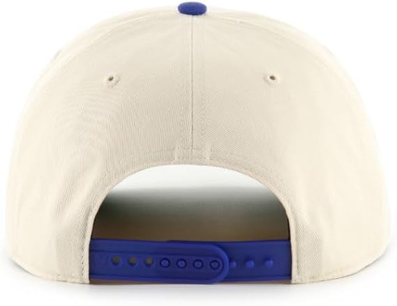 47 NHL Edmonton Natural Rope TT Hitch Adjustable Snapback Hat - Beige/Blue