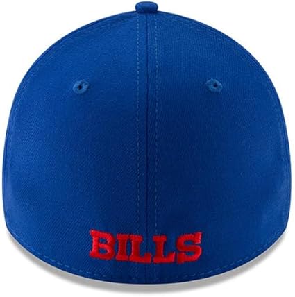 New Era Men's Orange Tampa Bay Buccaneers Team Classic Throwback 39THIRTY Flex Hat, Buffalo Bills, Royal, Small-Medium