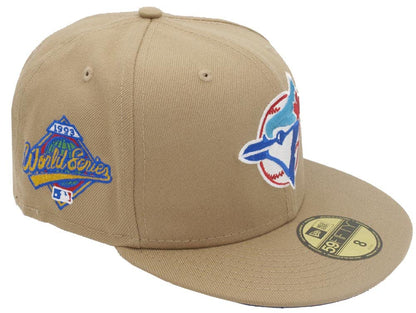 New Era Toronto Blue Jays Khaki Cooperstown Sidepatch 59fifty Limited Edition Fitted Cap