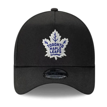 New Era NHL Toronto Maple Leafs 9FORTY A-Frame Adjustable Snapback Hat - Black