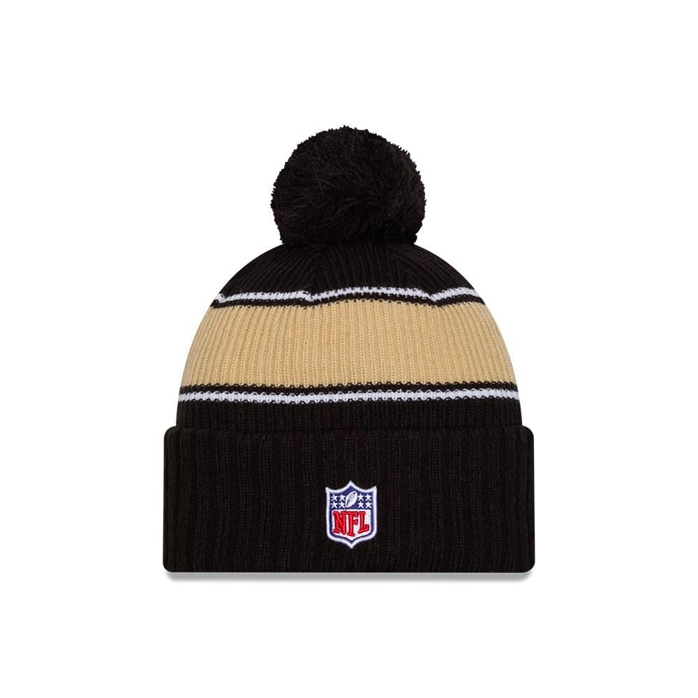 New Era Sideline 2024 American Football Beanie Pompom Winter Stamp Cap NFL Team Logo