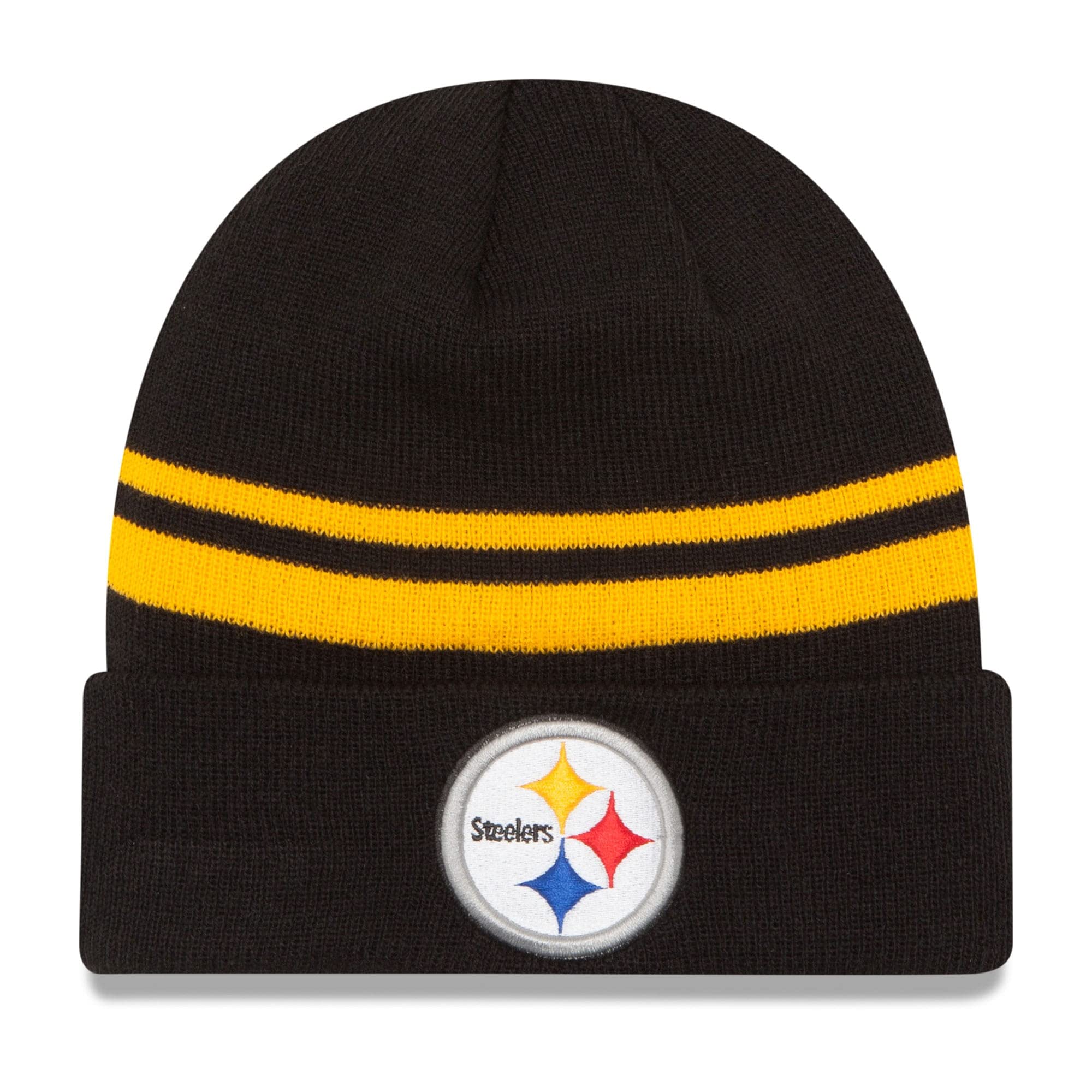 NFL Pittsburgh Steelers Cuff Knit Beanie, One Size, Black