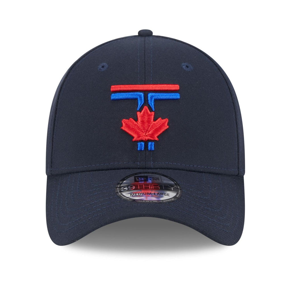 New Era MLB Toronto Blue Jays 2024 City Connect 39THIRTY Flex Hat - Navy (CA/US, Alpha, One Size, M/L, Navy)