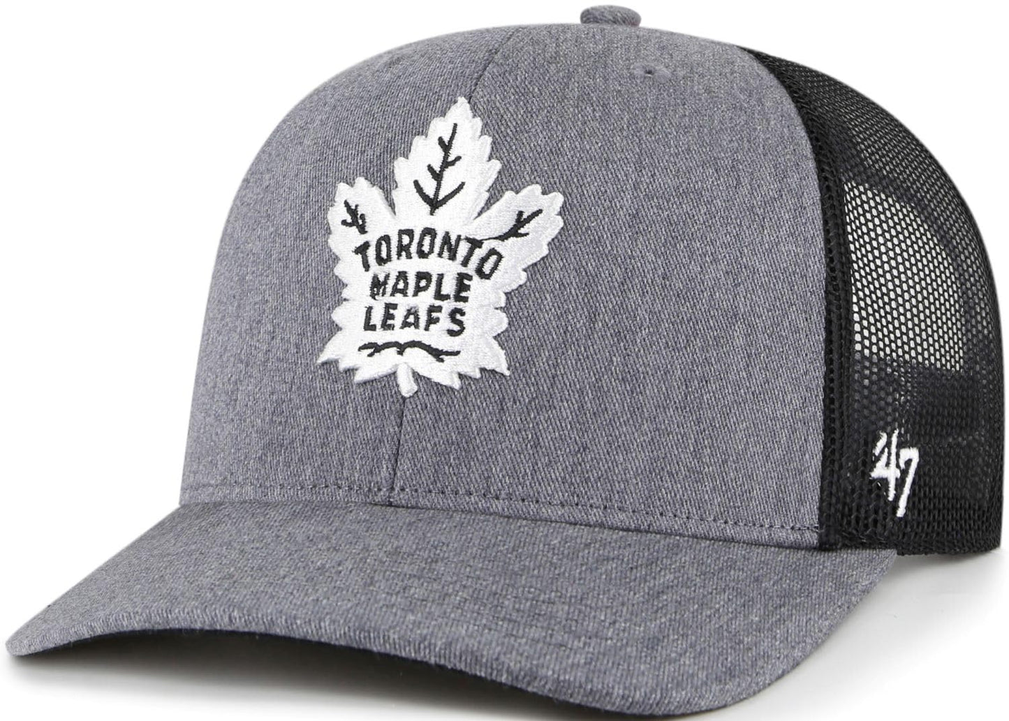47 Trucker NHL Toronto Maple Leafs Mesh Back Snapback Hat - Carbon