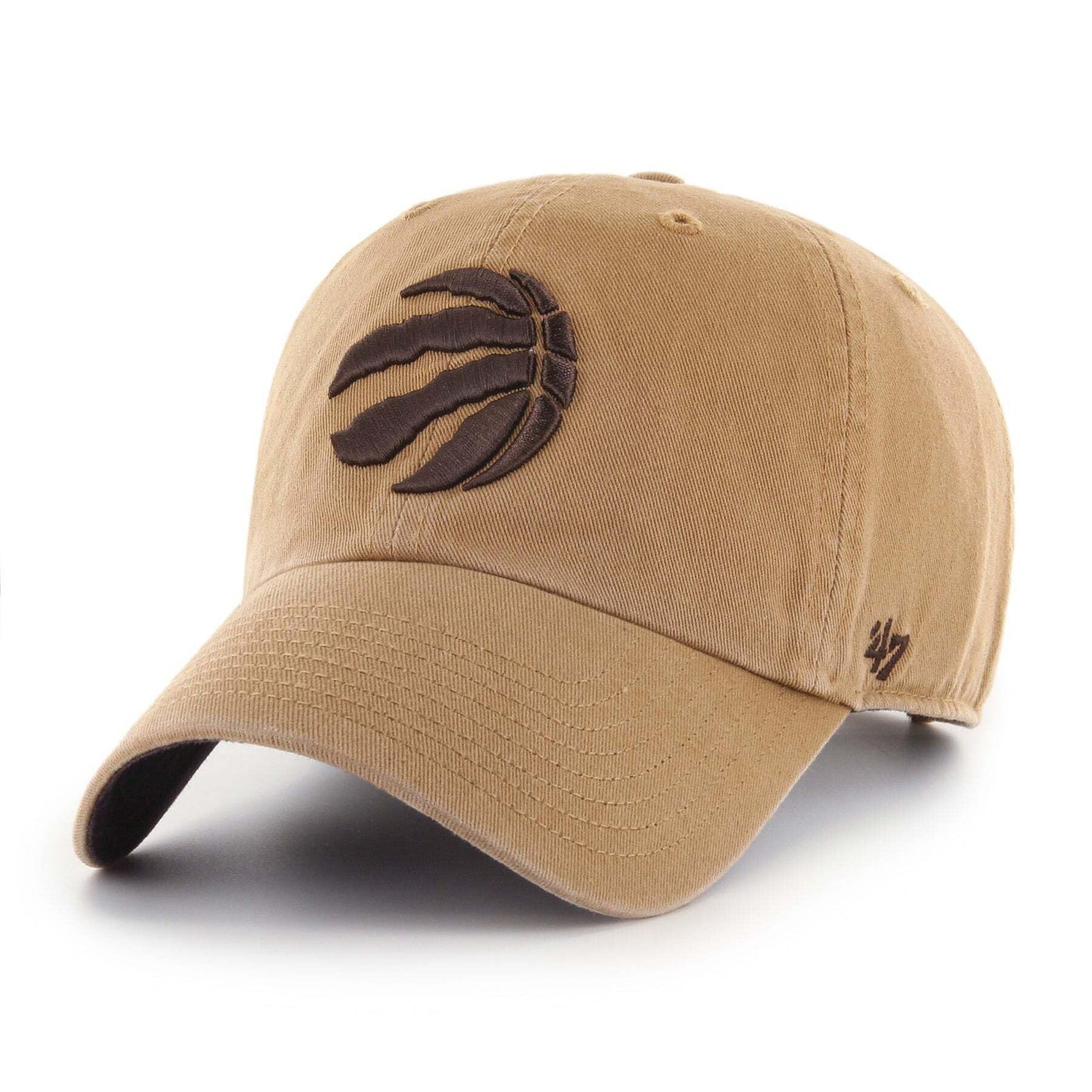 47 Toronto Raptors Hat Brand MLB Dune Chocolate Ballpark Clean Up Adjustable Cap