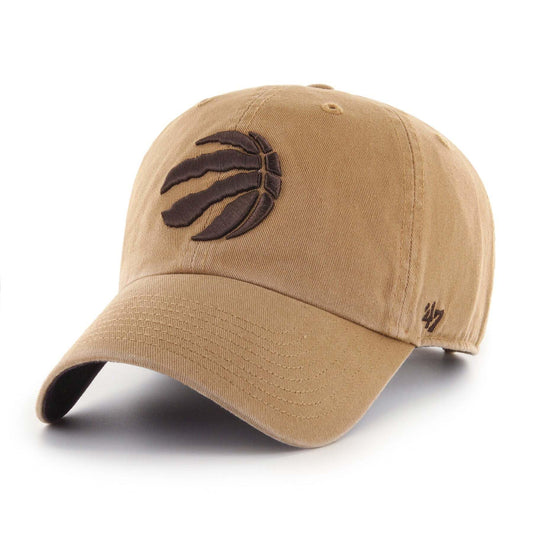 47 Toronto Raptors Hat Brand MLB Dune Chocolate Ballpark Clean Up Adjustable Cap