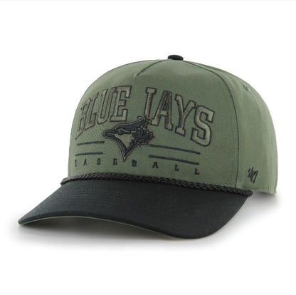 47 MLB Toronto Roscoe Rope Option TT Hitch Snapback Hat - Green/Black