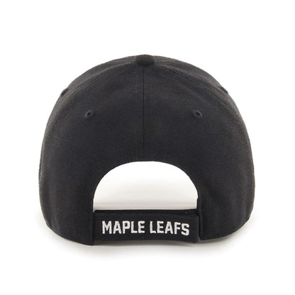 Toronto Maple Leafs Black/White MVP Adjustable Hat - Size One Size