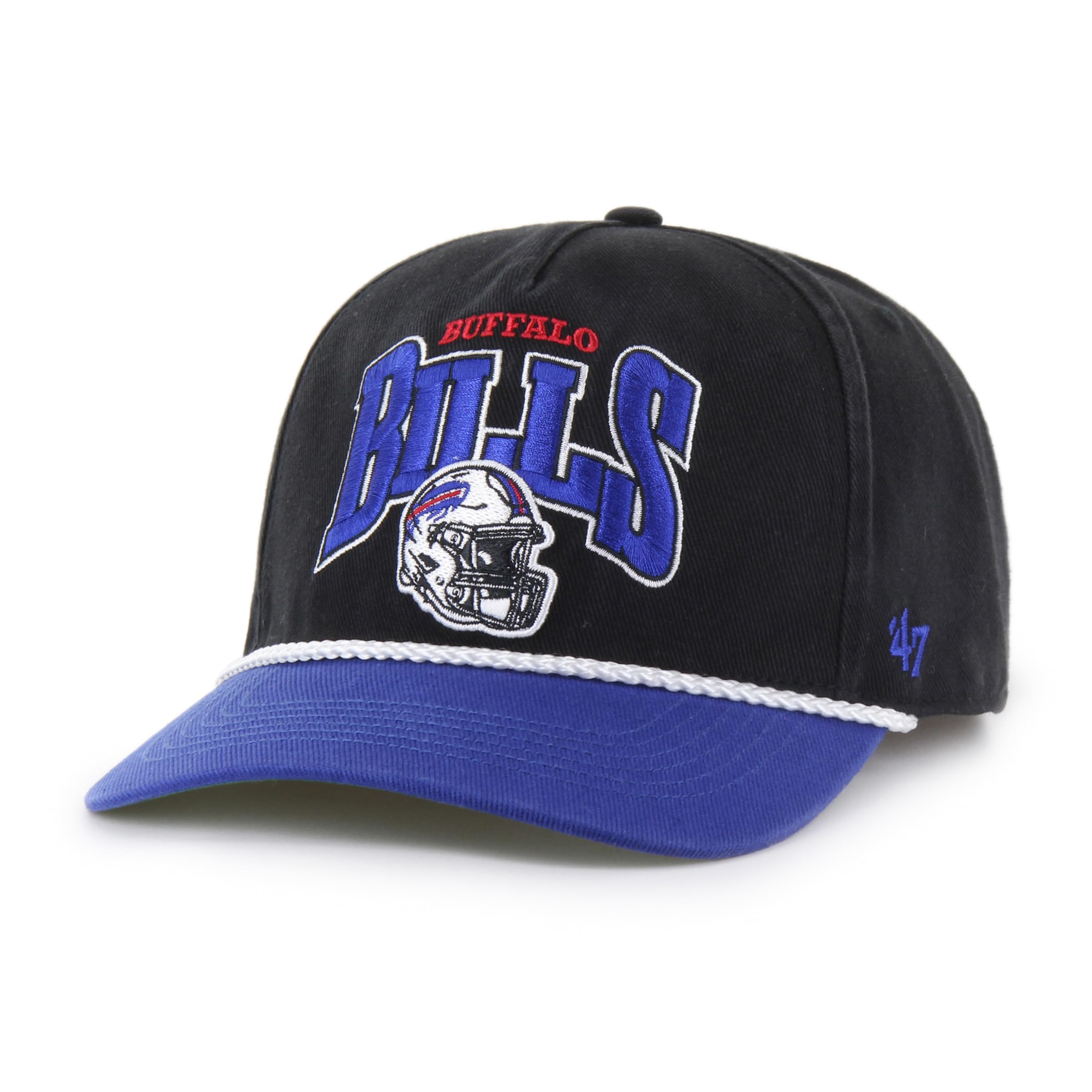 47 NFL Buffalo Palmero Hitch RF Adjustable Snapback Hat - Black/Blue