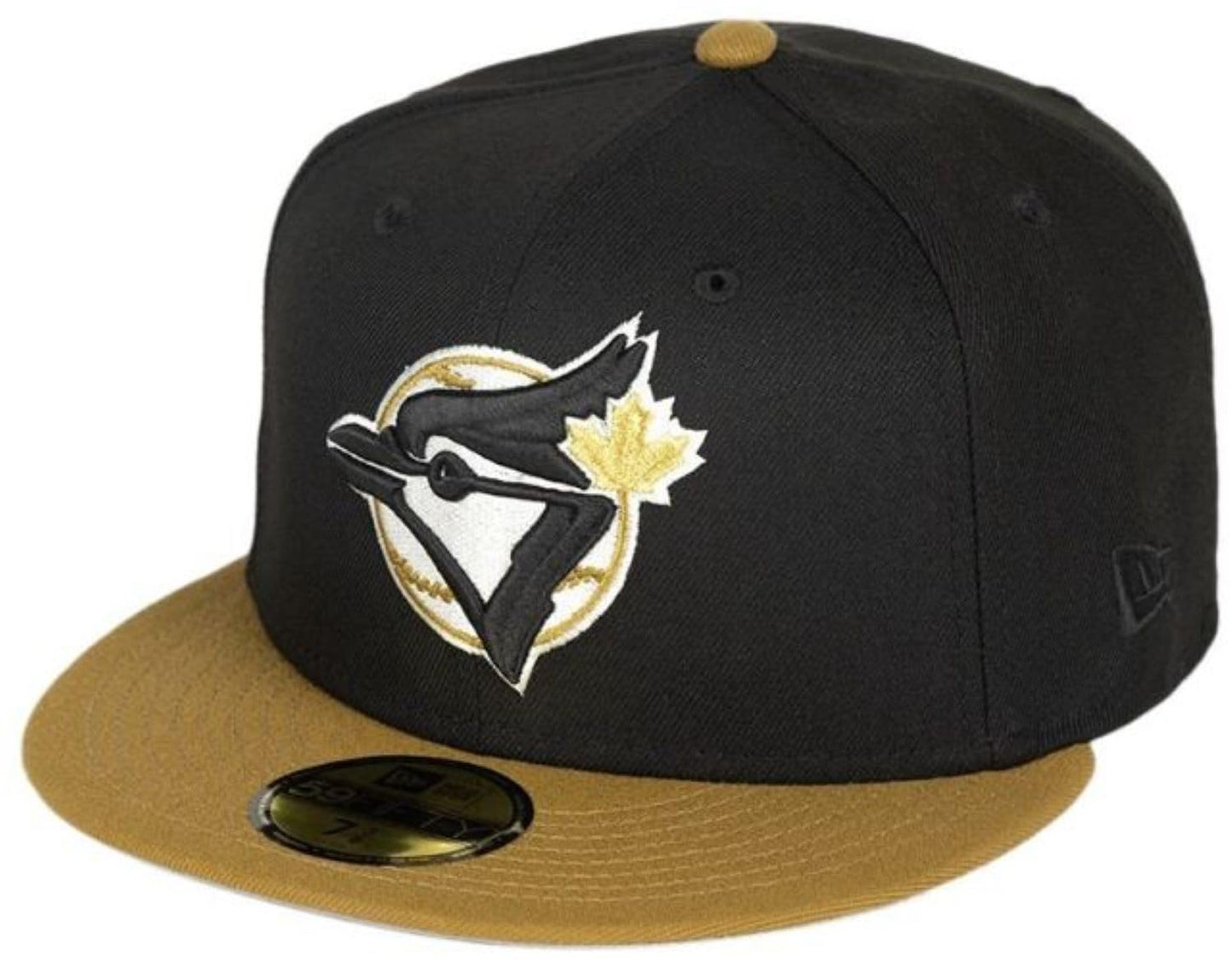 New Era MLB Toronto Blue Jays 1993 World Series Fitted Hat - Black/Gold (CA/US, Alpha, One Size, 8, Black/Gold)