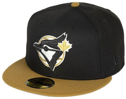 New Era MLB Toronto Blue Jays 1993 World Series Fitted Hat - Black/Gold (CA/US, Alpha, One Size, 8, Black/Gold)