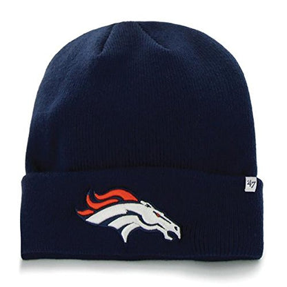 '47 Brand Team Color Cuff Beanie Hat - NFL Cuffed Football Winter Knit Toque Cap