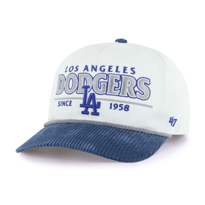47 MLB Los Angeles Rustic Hitch Adjustable Snapback Hat White